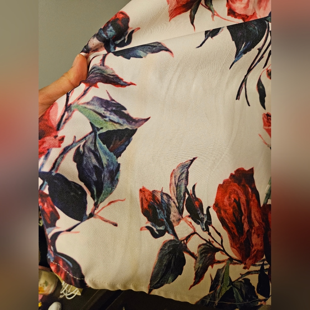 Black Collection High Low Floral Dress - Picture 2 of 6